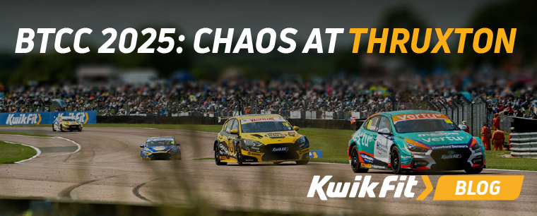 Tom Ingram ahead of Ash Sutton in Race 1 at Thruxton 2025