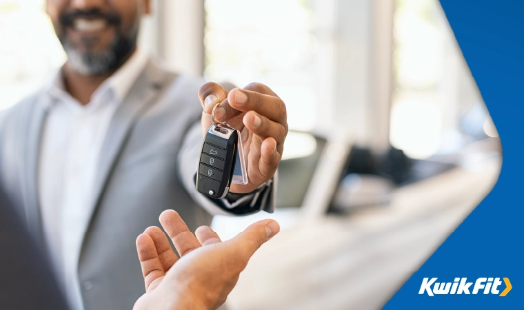 exchange of keys for a new car