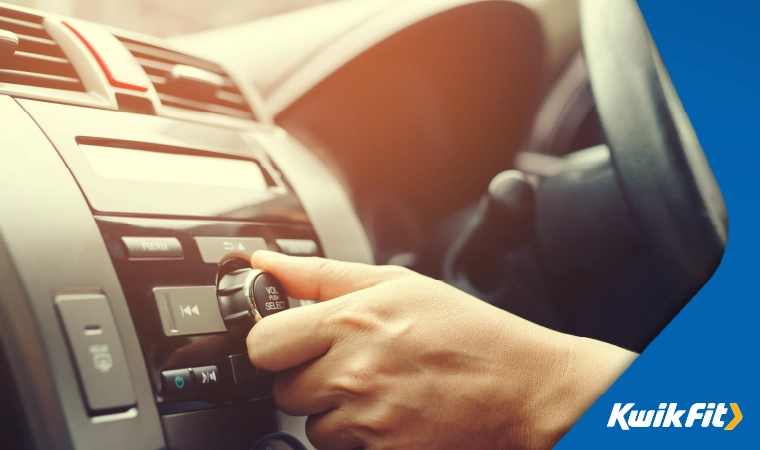 turning up the volume in the car