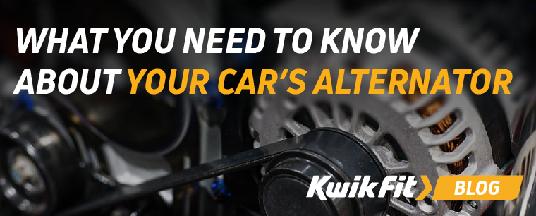 Alternator in a clean engine bay